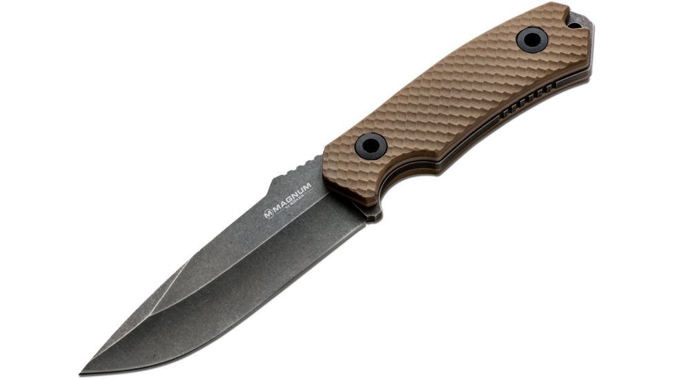 Boker USA Magnum Sierra Foxtrot III Fixed Blade Knife,4.75in 440 Stainless Steel Blade,G10 Handle 02YA521
