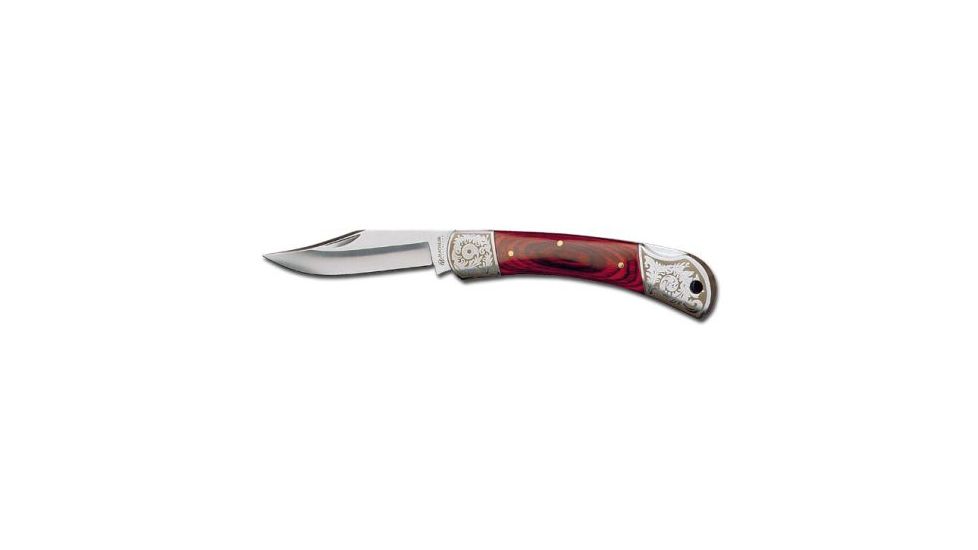 Boker USA Magnum Wood Lb Etching Folding Knife 01SC002