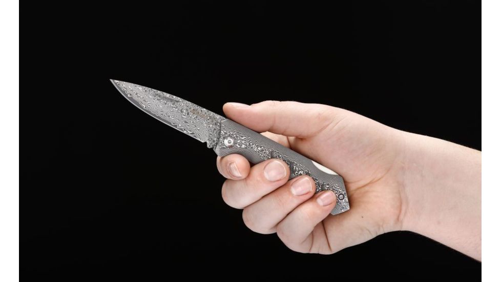 Boker USA Plus Damascus Folder Knife, Dominator, 3.38in. Blade 01BO511DAM