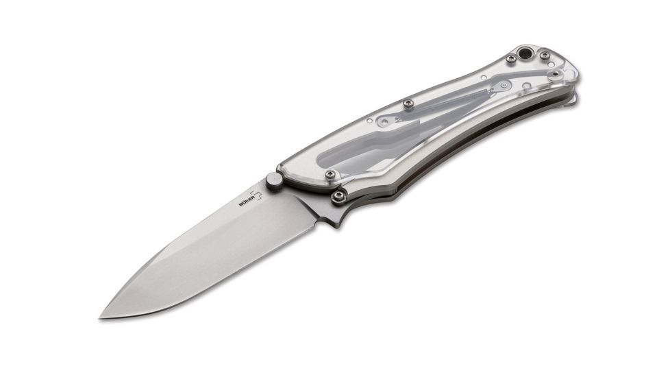 Plus Griploc, 3.5In Folding Blade Knife, Clear