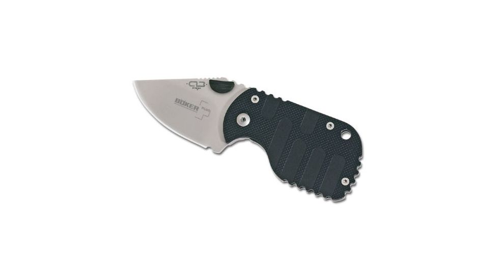 Boker USA Plus Subcom Folding Carry Knife, Stainless Steel Blade, Black Handle 01BO589
