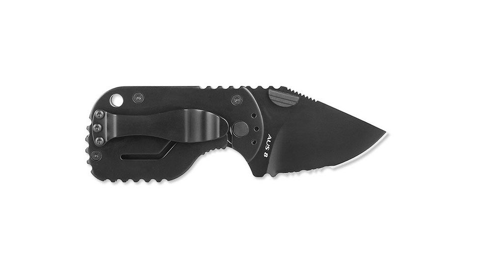 Boker USA Plus Subcom Folding Knife, Black Blade, Black Handle 01BO586