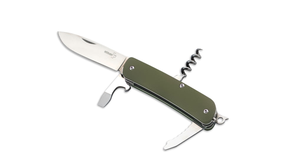 Plus Tech-Tool Outdoor 2 2.8In Multi-Tool Knife, Green