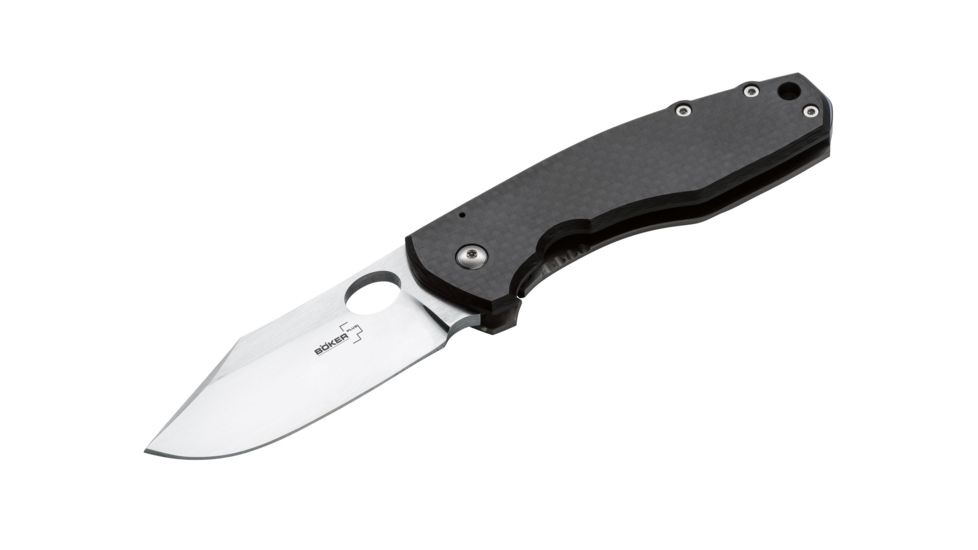 Plus Vox F3 3.3 In S35V Steel Folding Blade Knife, Carbon Fiber Handle
