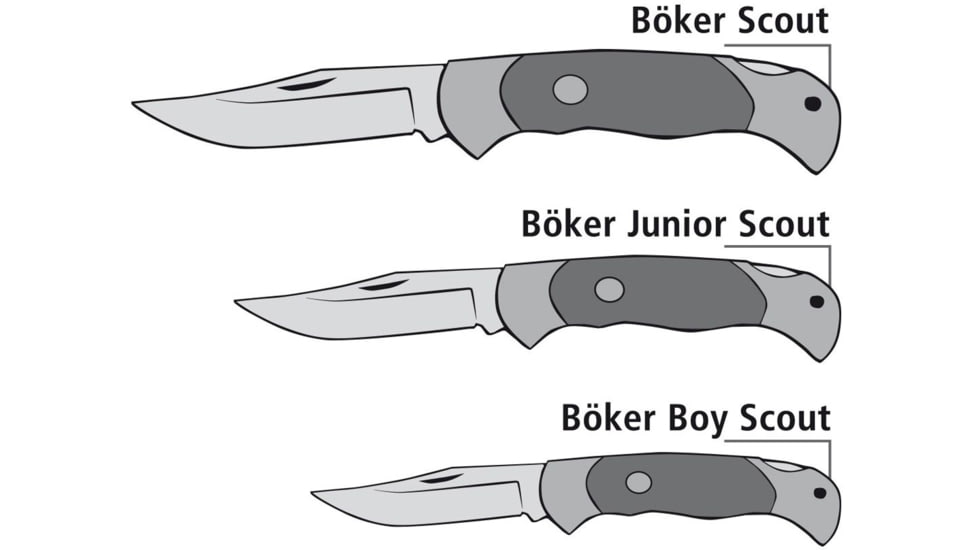 Boker USA Scout Cronidur, Black, Small, 112013