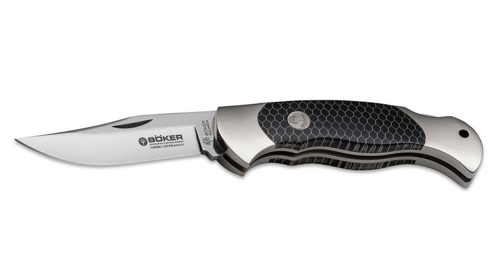 Boker USA Scout Honeycomb Black Folding Blade Knife,3.13in,N690 Blade,Honeycomb Handle 112501