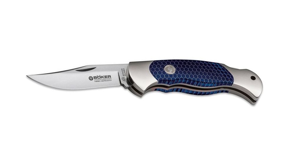 Boker USA Scout Honeycomb Blue Folding Blade Knife,3.13in,N690 Blade,Honeycomb Handle112503