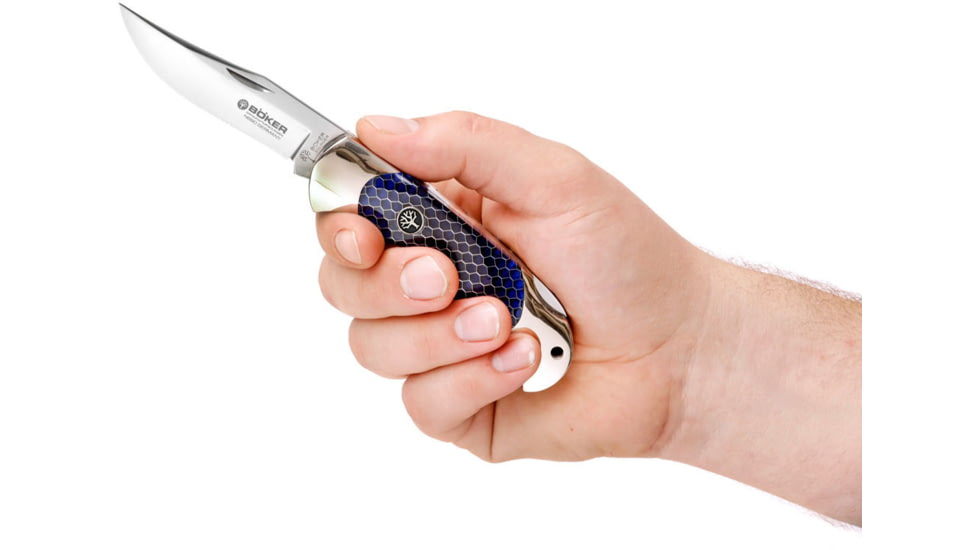 Boker USA Scout Honeycomb Knife, Blue, Small, 112503