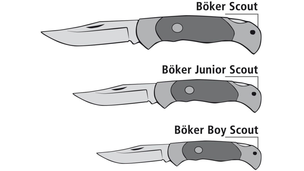 Boker USA Scout Lightweight Orange Knife, Orange, Small, 112087