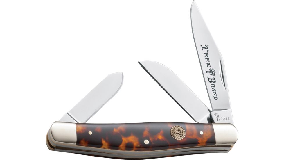 Boker USA Stainless Tortoise Blade, 4 in. Closed BO02489