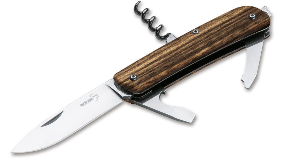 Boker USA Tech Tool 2 Knife, Zebra Wood, Small, 01BO845