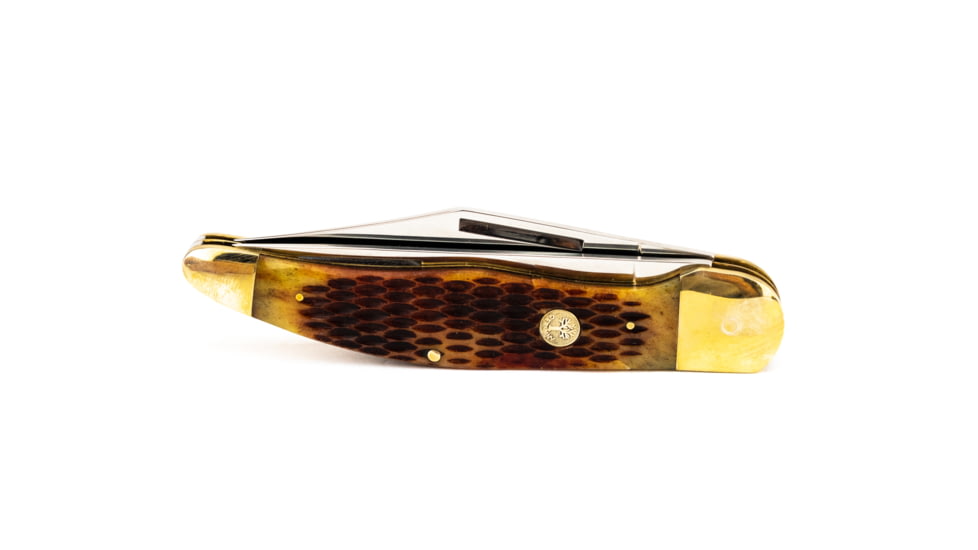 Boker USA Traditional Series Hunter Blade, Jigged Brown Bone Handle, 5.25 in. Closed BO02492