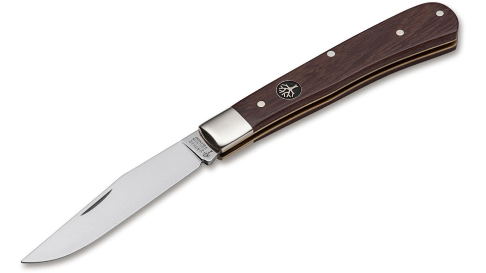 Boker USA Trapper Uno Desert Ironwood Knife, Brown, Small, 112565