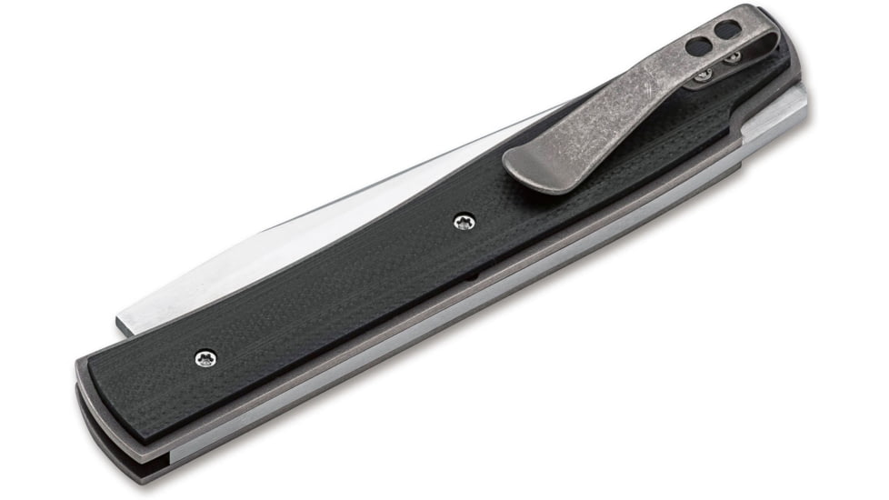 Boker USA Urban Trapper Backlock G10 Knife, Black, Small, 01BO786