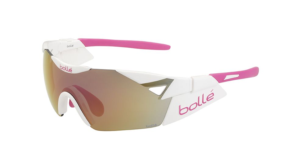 Bolle 6th Sense S Progressive Prescription Sunglasses, Shiny White / Pink Frame 11913PR