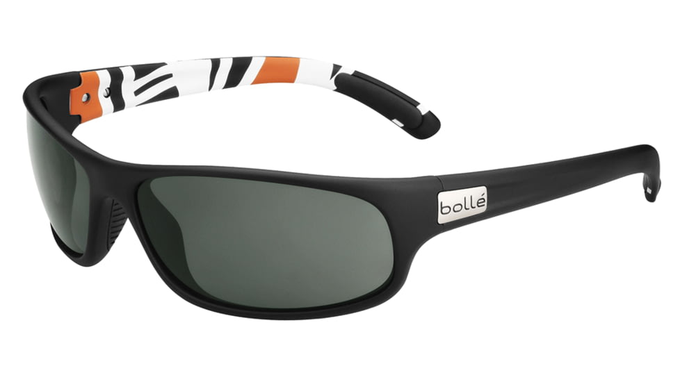 Bolle Anaconda Progressive Prescription Sunglasses, Matte Black/Orange Marble Frame-11772PR