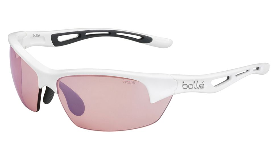 Bolle Bolt S Single Vision Prescription Sunglasses, Shiny White Frame-11780SV