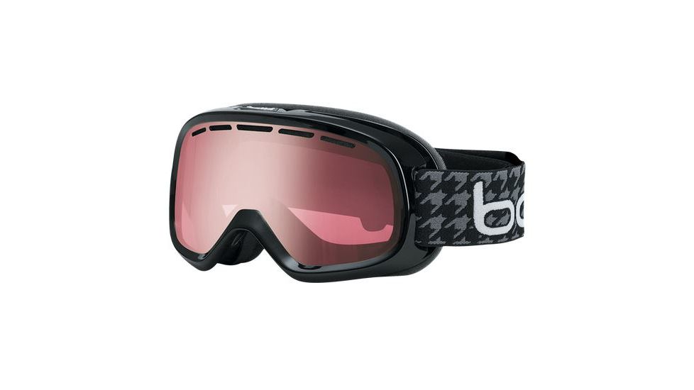 Bolle Bumpy Ski/Snowboard Goggles,Black Frame,Vermillon Gun Lens 21119