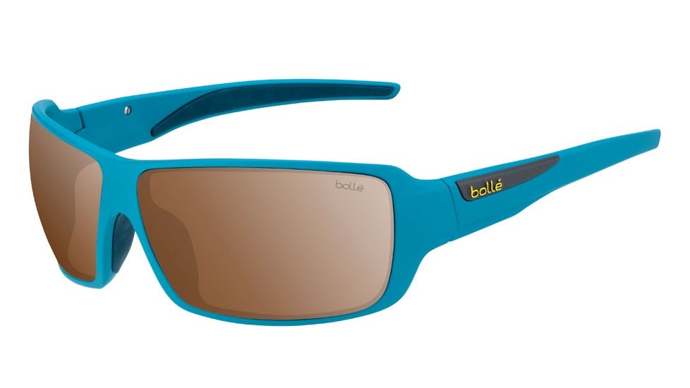 Bolle Cary Sunglasses, Matte Blue, Brown Gun 12523