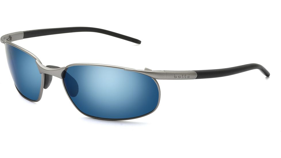 Bolle Sunglasses Cruise with Satin Aluminum Frames, Polarized GB10 Lens 11032