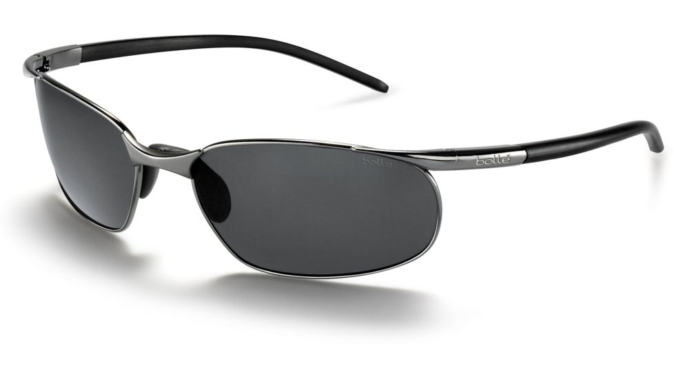 Bolle Cruise Sun Glass - Shiny Gunmetal Frame w/ Polarized Gun Lenses 11034