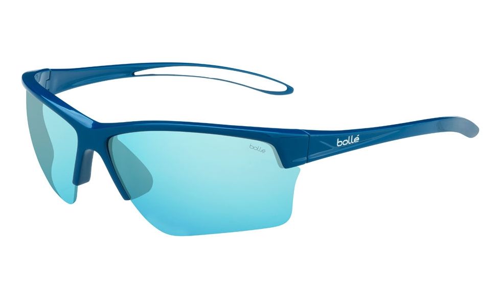 Bolle Flash Progressive Prescription Sunglasses, Shiny Navy Frame, 12551PR