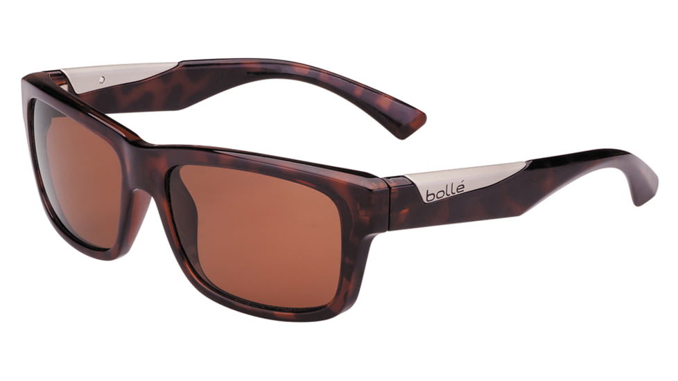 Bolle Jude Single Vision Prescription Sunglasses, Shiny Tortoise Frame-11832SV