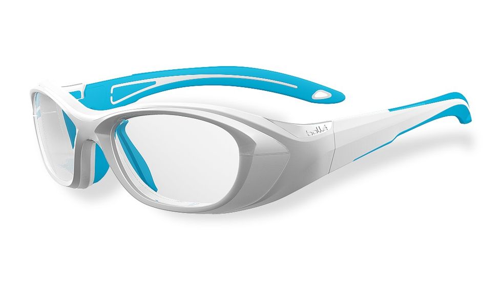 Bolle Kids Dominance Sport Protective Eyewear - White and Pearl  Frame,Clear Anti Fog/Scratch Lens 11999