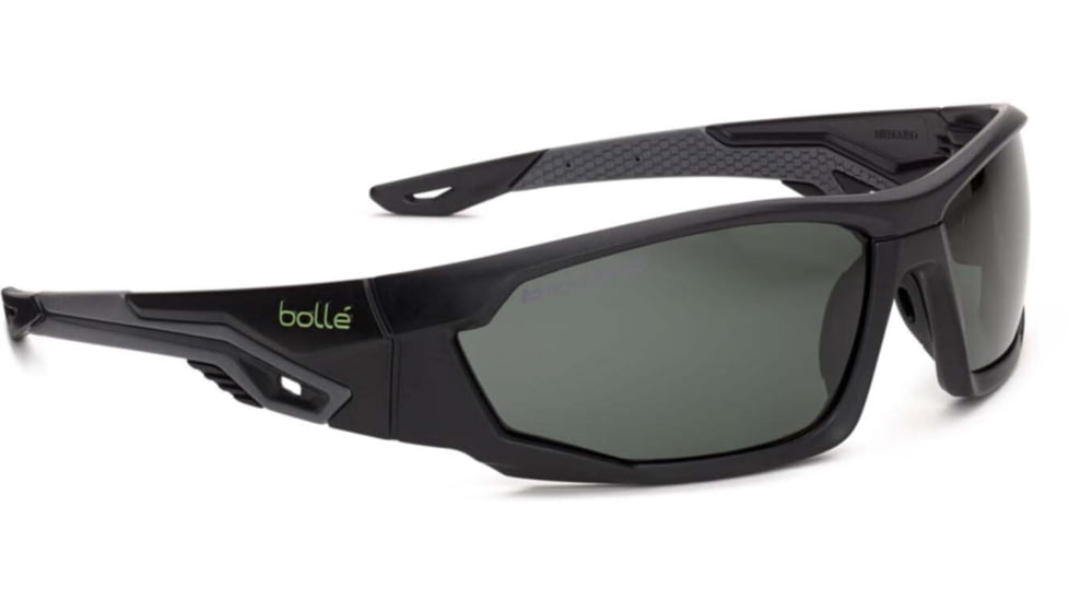 Bolle Mercuro Safety Glasses, Black Frame, Polarized Lens, MERPOL
