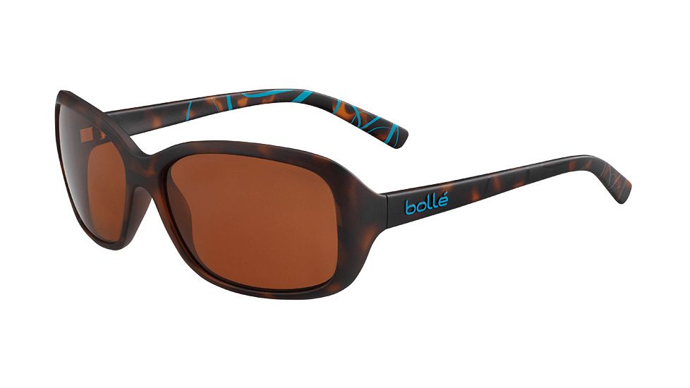 Bolle Molly Single Vision Prescription Sunglasses, Matte Tortoise Frame, Polarized, 12242SV