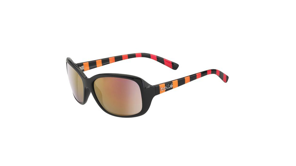 Bolle Molly Single Vision Prescription Sunglasses, Black / Rainbow Frame-11965SV