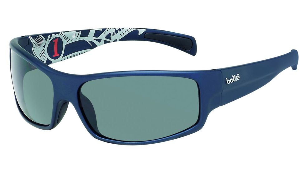 Bolle Piranha Jr. Single Vision Prescription Sunglasses - Matte Blue Frame 11714RX