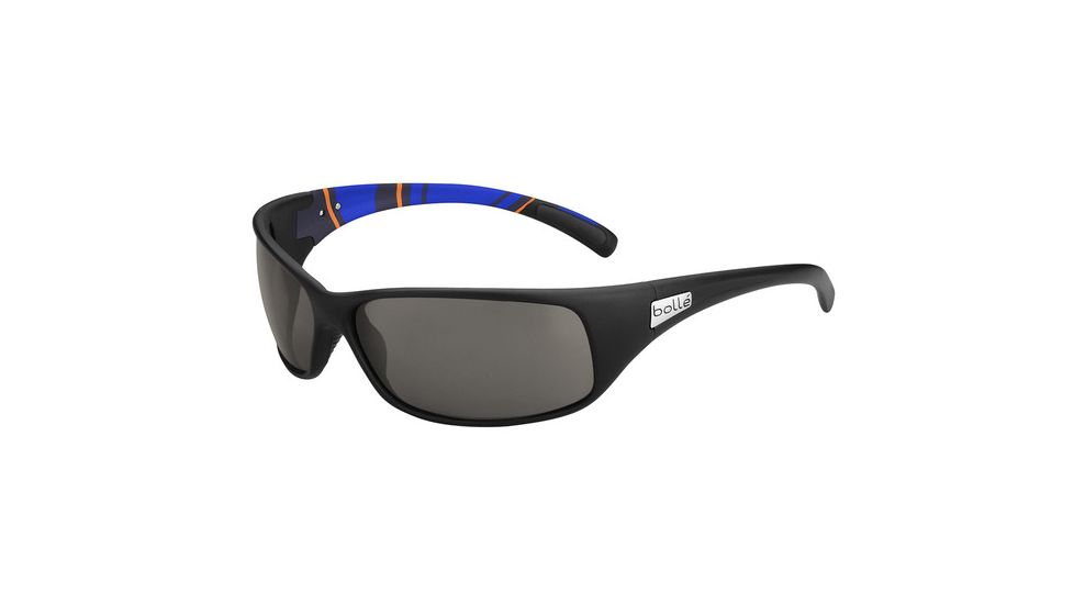 Bolle Recoil Single Vision Prescription Sunglasses, Recoil Matte Blue / Stripes Frame-11966SV