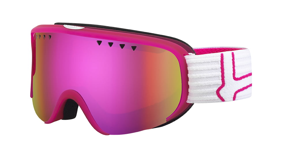 Bolle Scarlett Goggles, Matte Pink and White Frame, Rose Gold Lens, 21477
