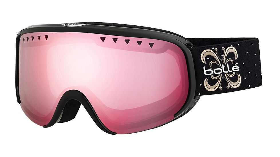 Bolle Scarlett Goggles, Shiny Black Night Frame, Vermillon Gun Lens, 21479