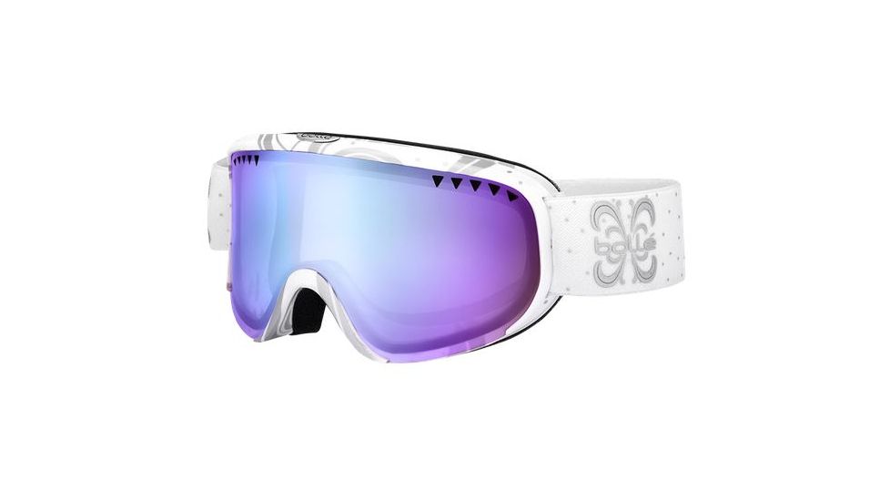 Bolle Scarlett Ski/Snowboard Goggles,Shiny White Night Frame,Aurora Lens 21321