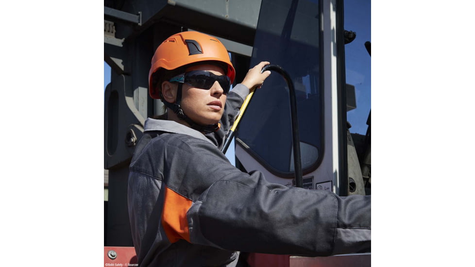 Bolle Silex+ Small Safety Glasses, Grey Green Frame, Smoke Lens, PSSSILP4262