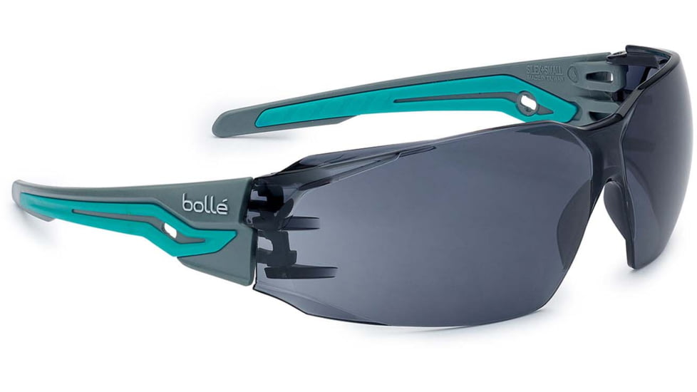 Bolle Silex+ Small Safety Glasses, Grey Green Frame, Smoke Lens, PSSSILP4262
