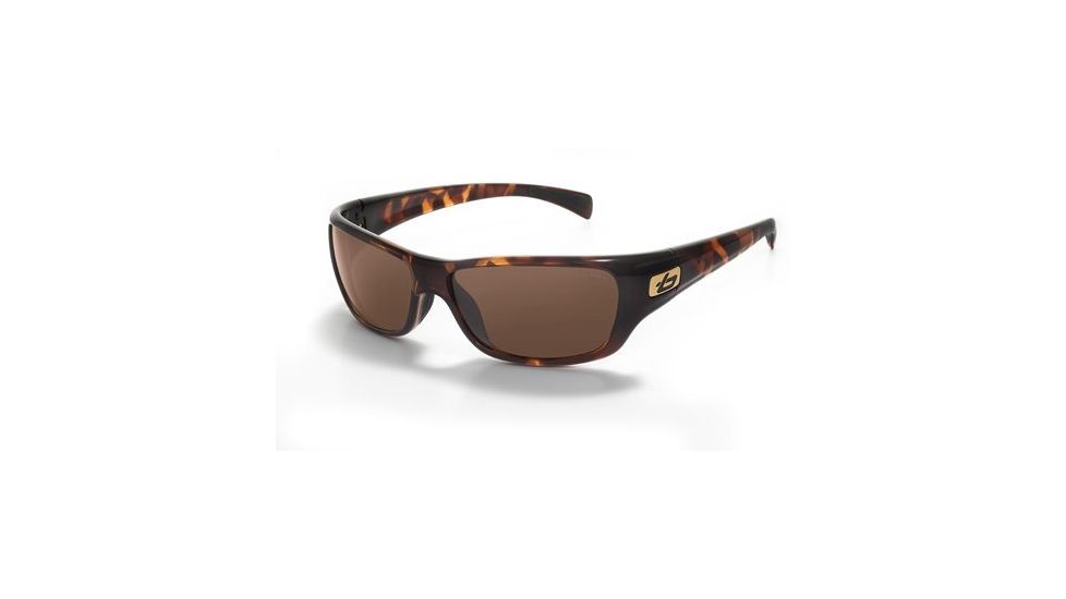 Bolle Crown Sunglasses 11276, Dark Tortoise Frame, Polarized A-14 Lens