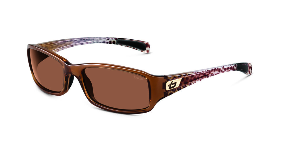 Bolle Sunglasses, Reno Light Crystal Brown Leopard Frame Polarized A-14 Lens 11539