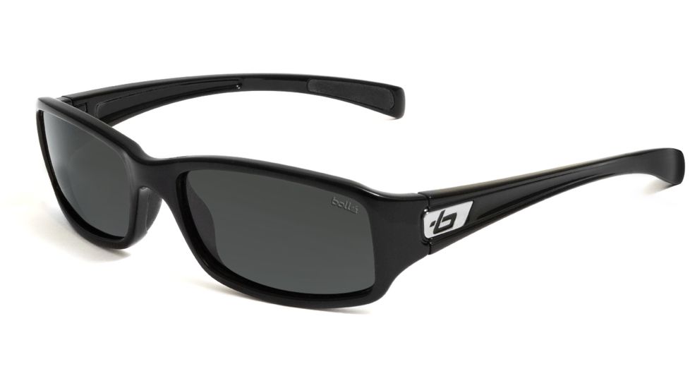 Bolle Sunglasses, Reno Shiny Black Frame Polarized TNS Lens 11535