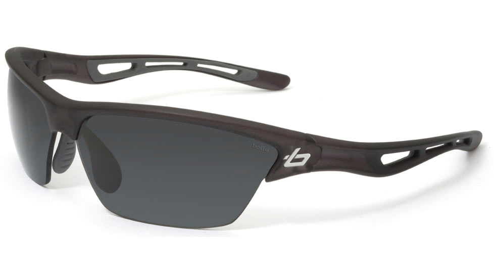 Bolle Tempest Single Vision Sunglasses, Satin Crystal Black Frame 11482