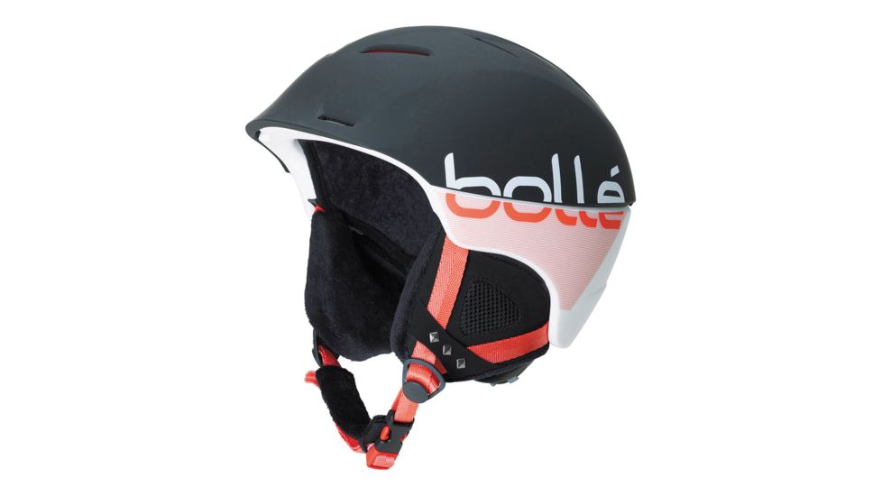 Bolle Synergy Helmet, Soft Black and Coral, 52-54cm 30650