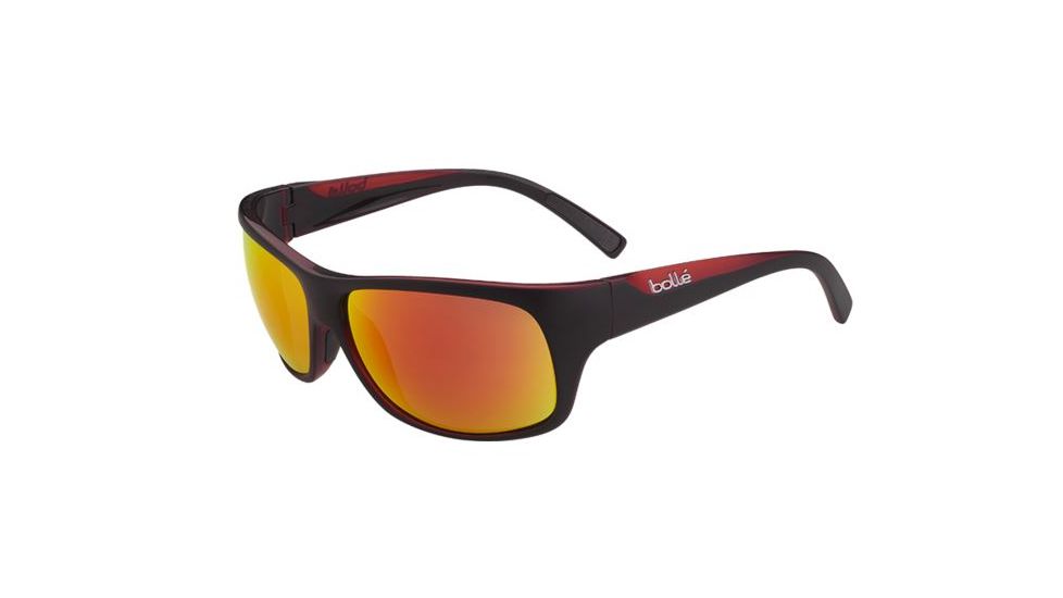 Bolle Viper Sunglasses, Matte Black/Red Frame, TNS Fire Lens, 11949
