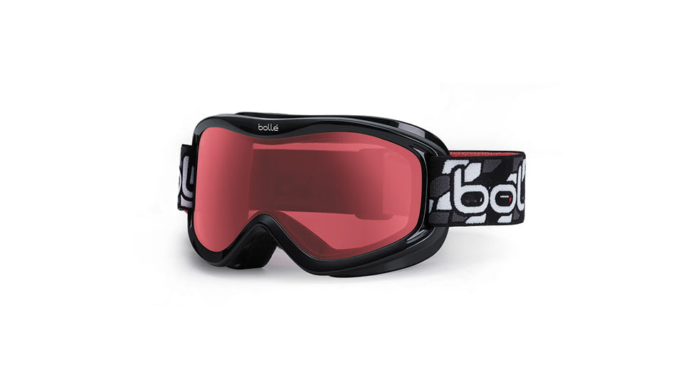 Bolle Volt Kids Ski Goggles - Black Geo Frame and Vermillon Lens 21007