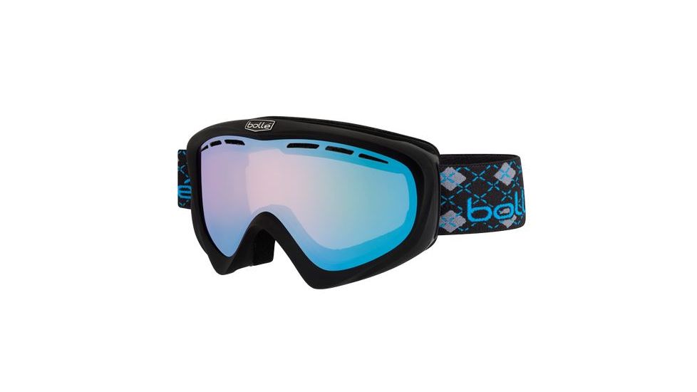 Bolle Y6 OTG Ski/Snowboard Goggles,Matte Black Frame,Aurora Lens 21373