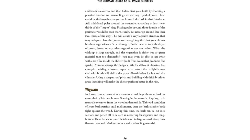 Books Guide to Survival Shelters