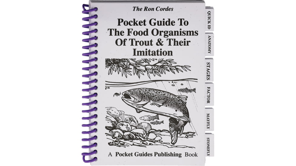 Books Trout Fishing Pocket Guide, 4.5in x 3.63in, FOOD OF TROUT &amp; IMITATION