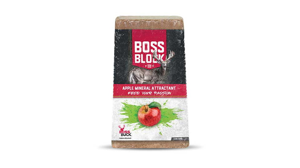 Boss Buck Block - Apple Mineral Attractant Block - 4lbs, BB-BLOCK-APL