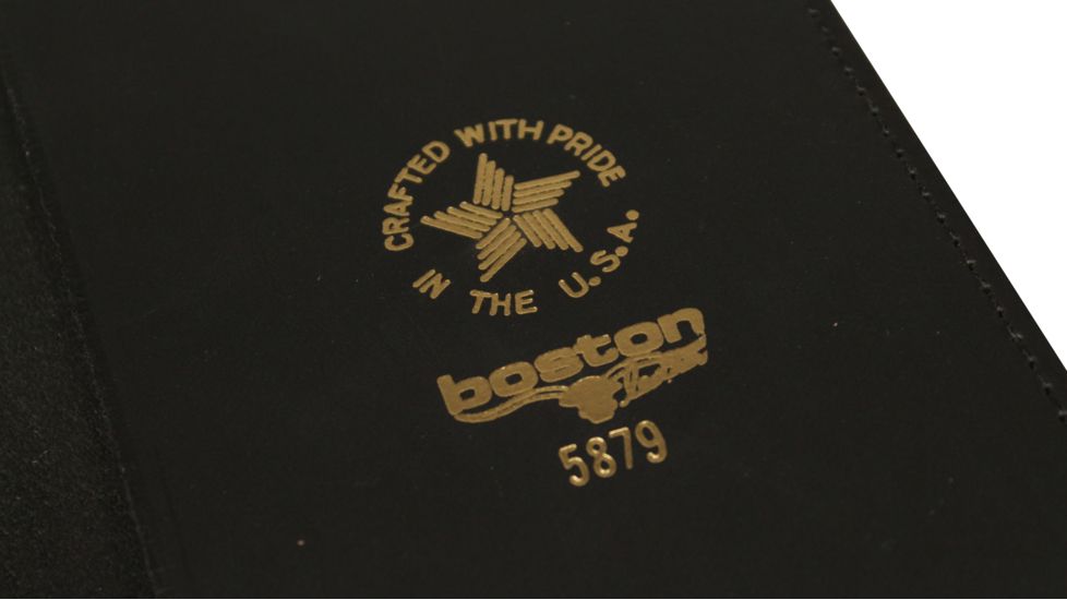 Boston Leather 9 X 4 Citation Book W/ Clip - 5879-1